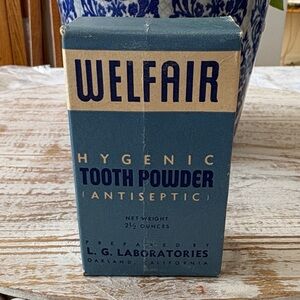 Vintage collectors Welfair Hygienic Tooth Powder